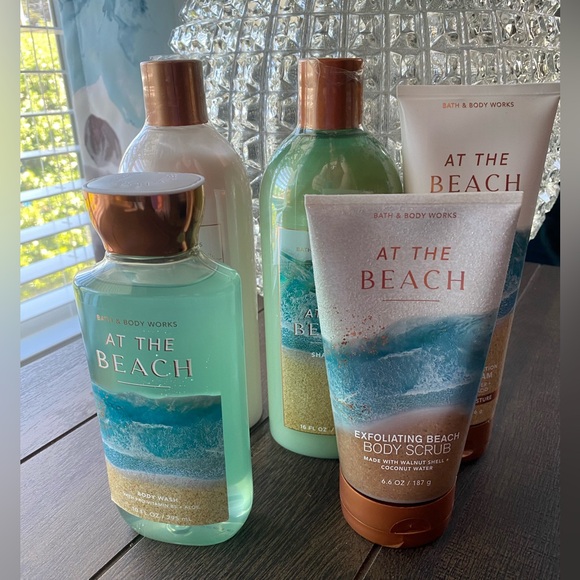 At The Beach Bath & Body Works Lot of 5 Shampoo & Conditioner, Body Scrub NEW - Picture 2 of 14
